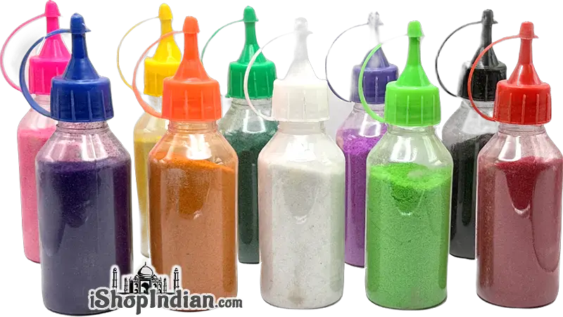 Rangoli Colors   Set Of 10 Bottles
