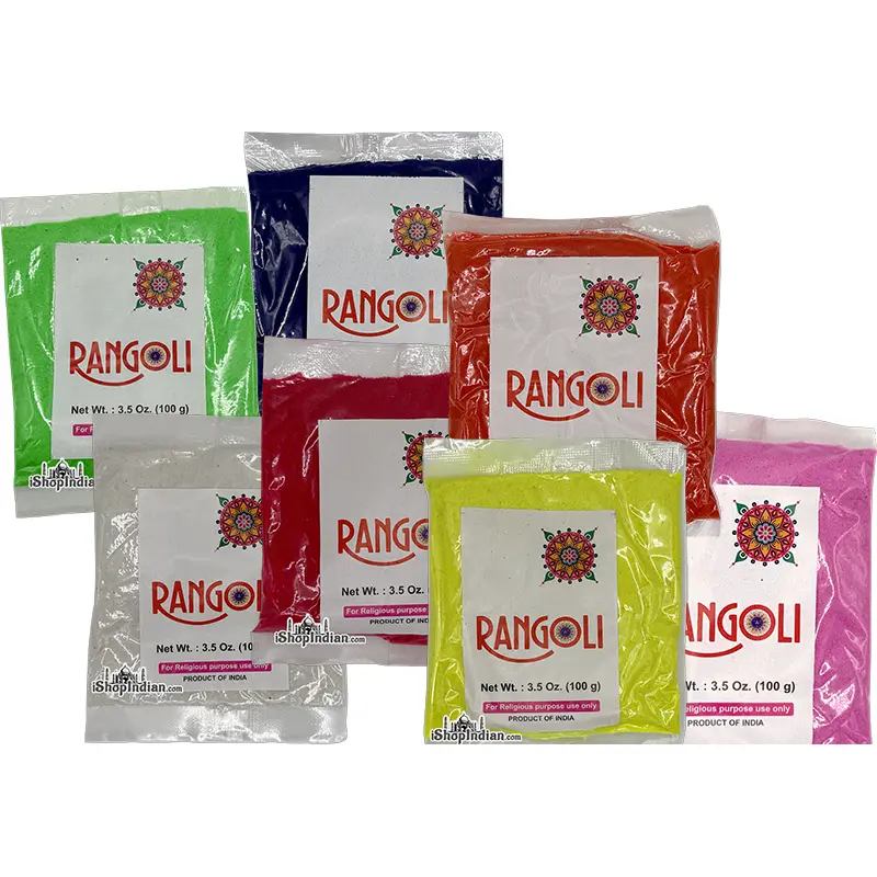 Rangoli Colors   Set Of 7 Pouches