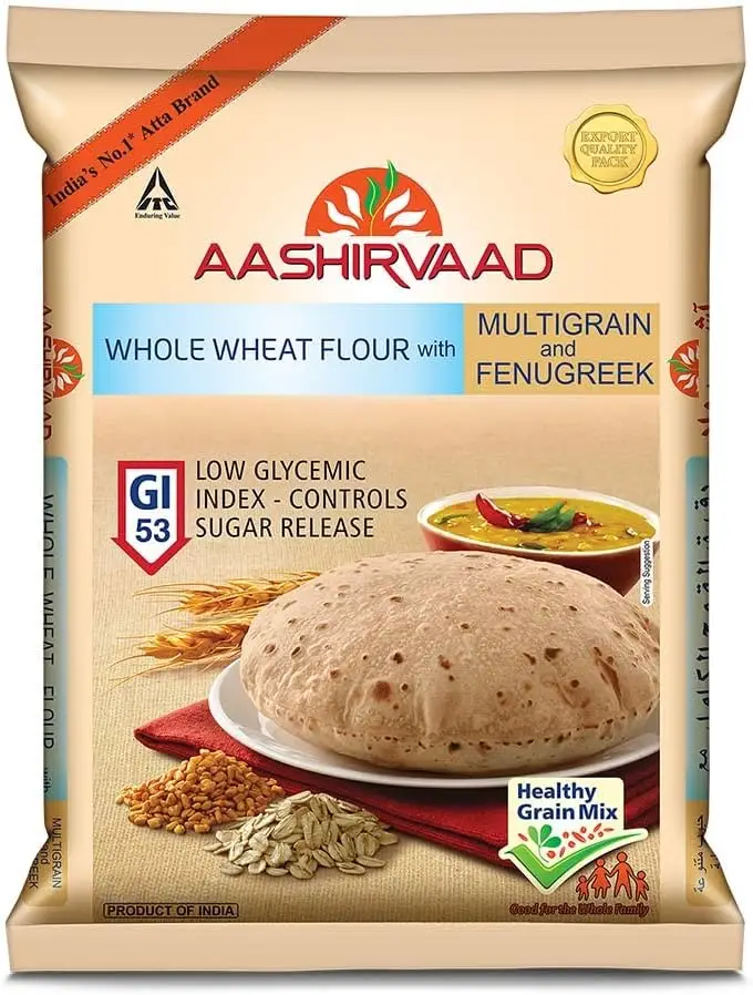 Aashirvaad Whole Wheat With Multigrains And Fenugree