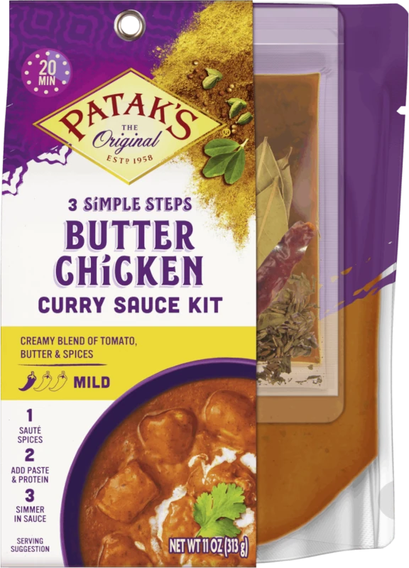 Patak's Butter Chicken 3 Step Sauce Kit   Mild