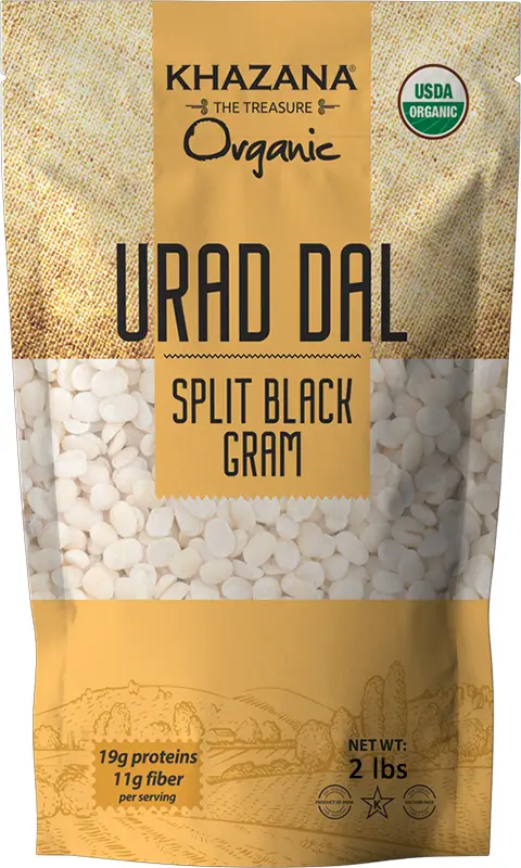 Khazana Organic Urad Dal Split   Black Gram Split Without Skin