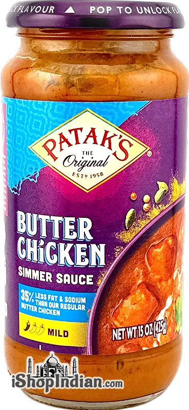 Patak's Reduced Fat Butter Chicken Simmer Sauce (Mild)