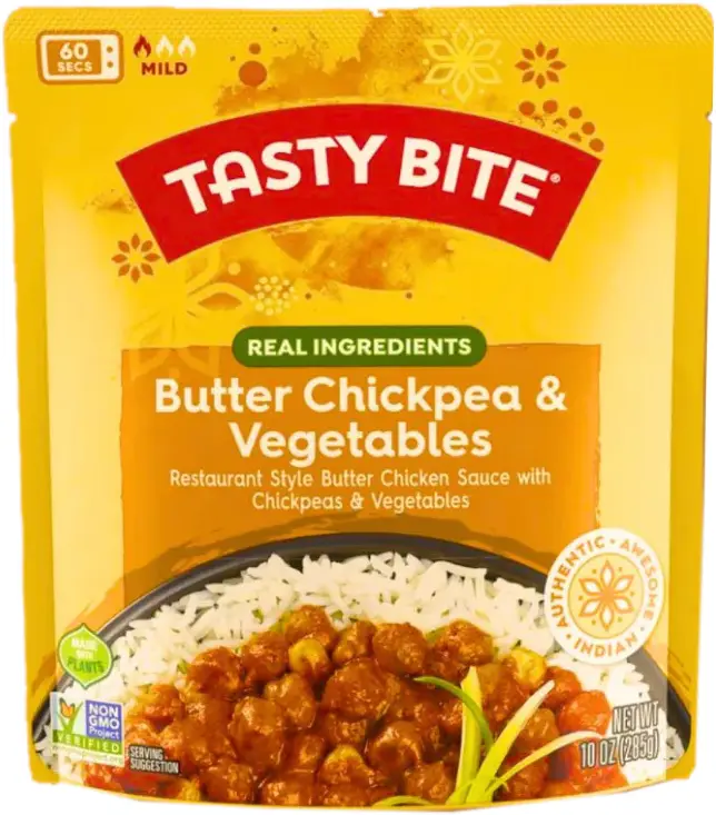 Tasty Bite Butter Chickpea And Vegetables (Ready To Eat)   Mild