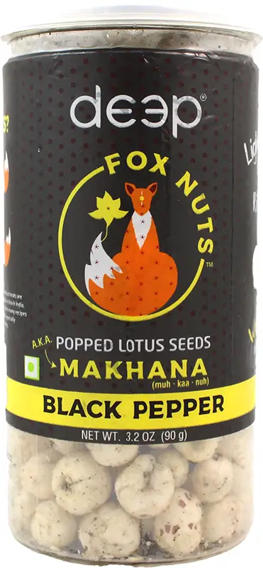 Deep Fox Nuts (Popped Lotus Seeds   Makhana)   Black Pepper