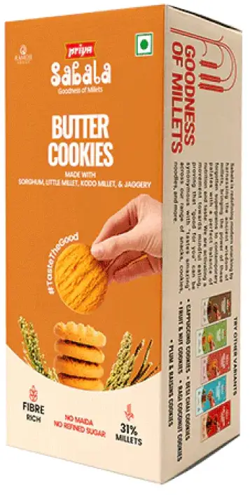 Priya Sabala Butter Cookies With Millets