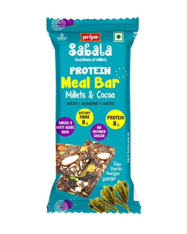Priya Sabala Meal Bar   Millets & Cocoa