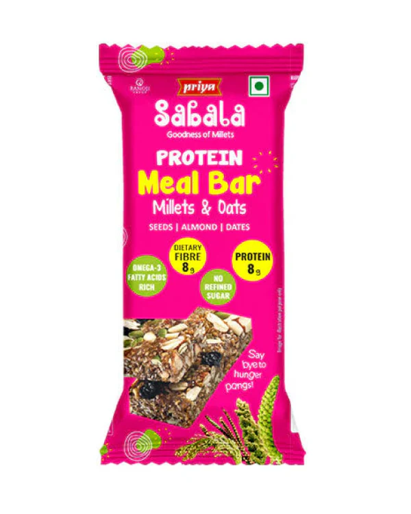 Priya Sabala Meal Bar   Millets & Oats