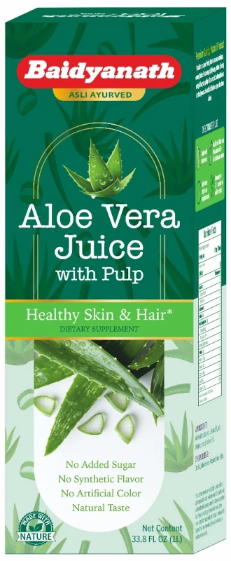 Badiyanath Aloe Vera Juice With Pulp (Healthy Skin & Hair)