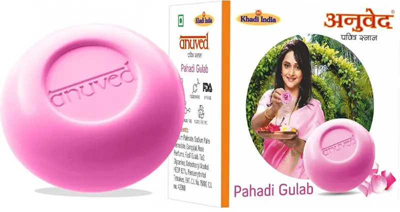 Anuved Pahadi Gulab (Rose) Soap