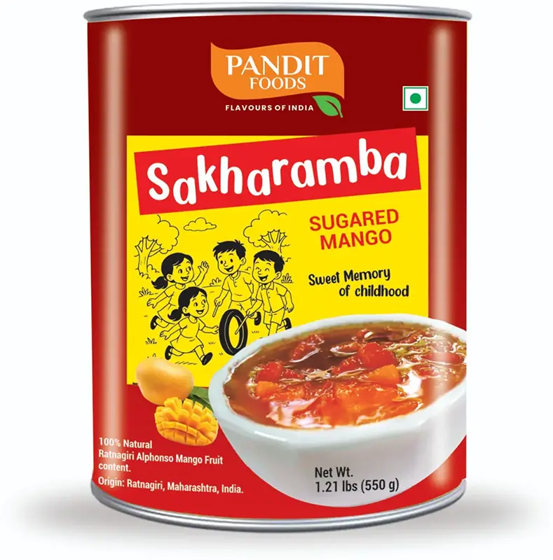 Pandit Foods Ratnagiri Sugared Mango   Sakharamba With Tidbits