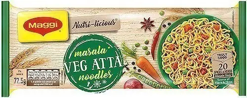 Maggi Vegetable Atta (whole Wheat) Noodles   Masala   Quad