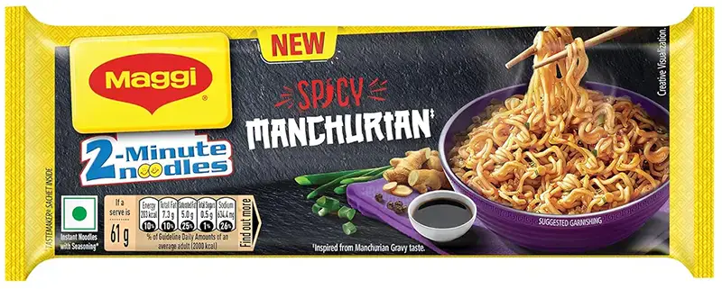 Maggi Spicy Manchurian Noodles   Quad Pack