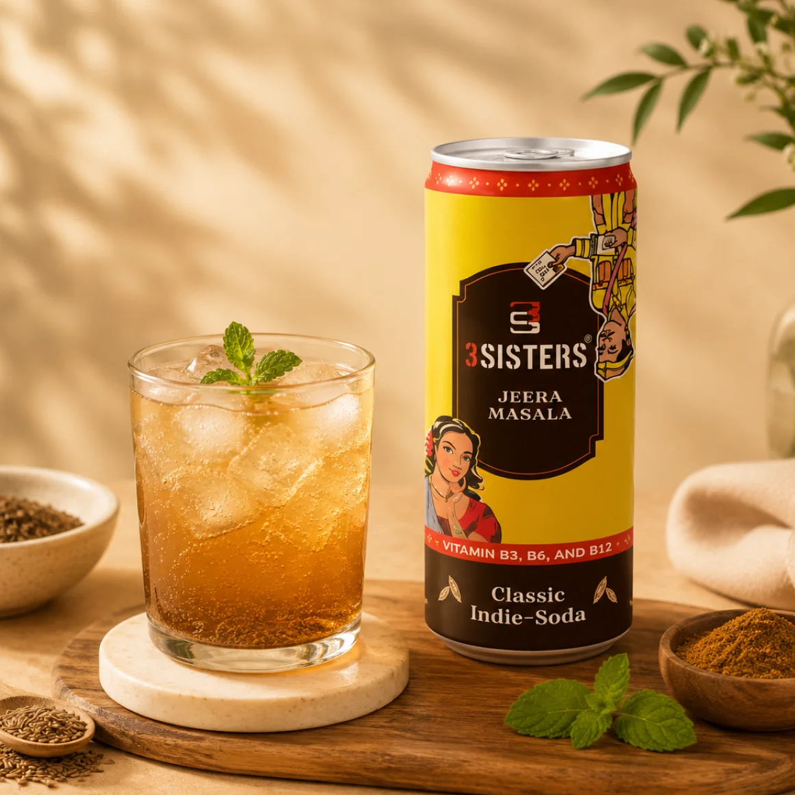 3 Sisters Classic Indie Soda Jeera Masala