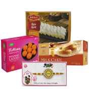 Premium Rakhi Gift Hamper – Kaju Katli & Motichoor Ladoo