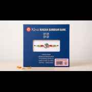 Om Beaded Rakhi With Rakhi Card