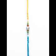 Red Thread Green And Red Beaded Rakhi