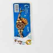 Traditional Pearl Beaded Rakhi With Floral Motif