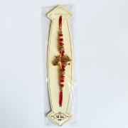 Red & Gold Beaded Traditional Stone Rakhi 