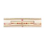 Traditional Red And Gold Rakhi