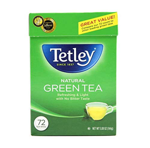 TETLEY NATURAL GREEN TEA 72 BAG