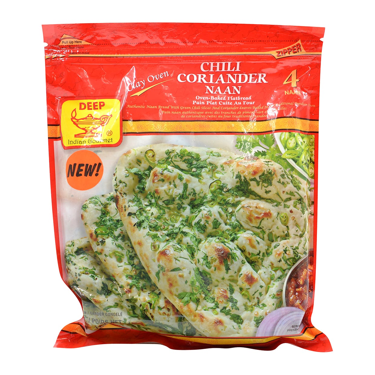 DEEP CHILI CORIANDER NAAN 0.69 LBS