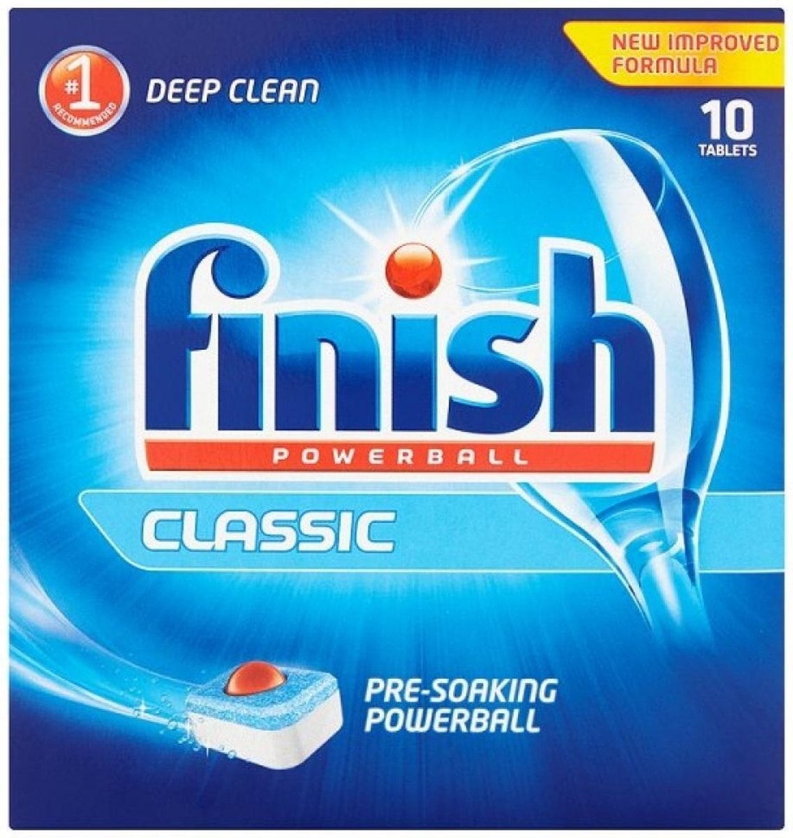 FINISH POWERBALL CLASSIC DISHWASHER CLEANING TABLE 10 PCS