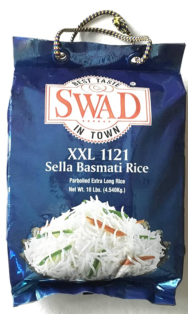 SWAD XXL 1121 SELLA BASMATI RICE 10 LBS