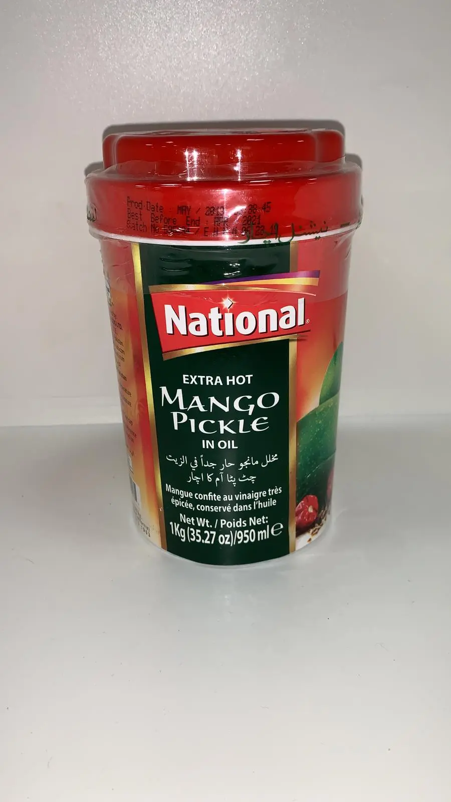 National Mango Pickle In Oil 35.27 OZ