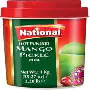 NATIONAL PUNJABI MANGO PICKLE IN OIL HOT 1 KG
