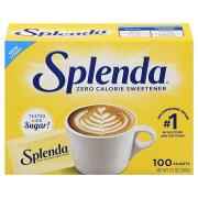 Splenda Zero Calorie Sweetener Packets 100 COUNT