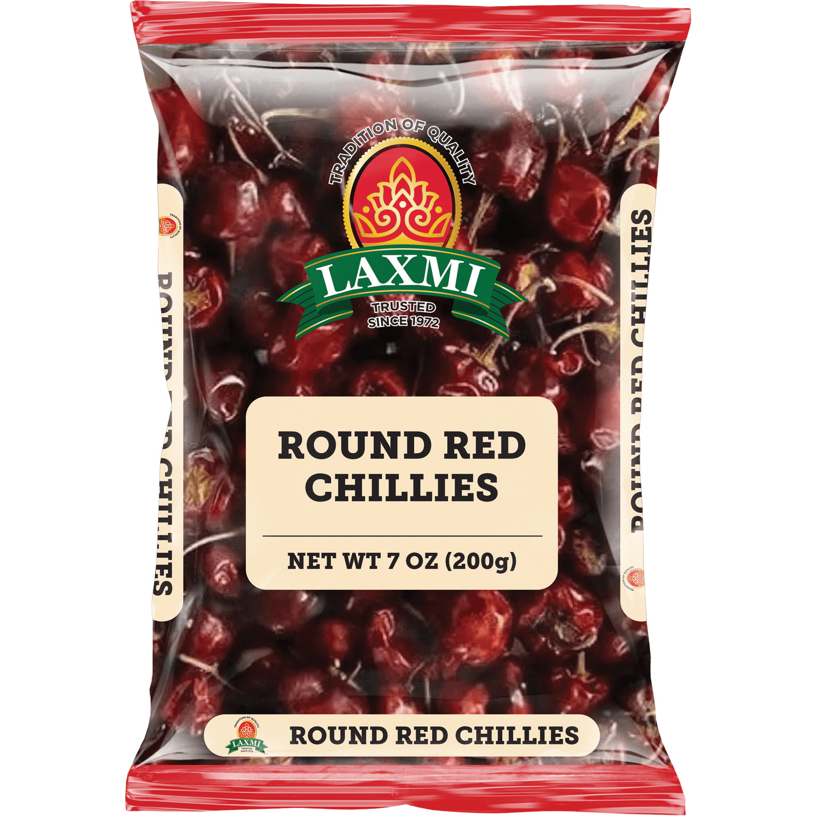 LAXMI ROUND RED CHILLIS 200 GM