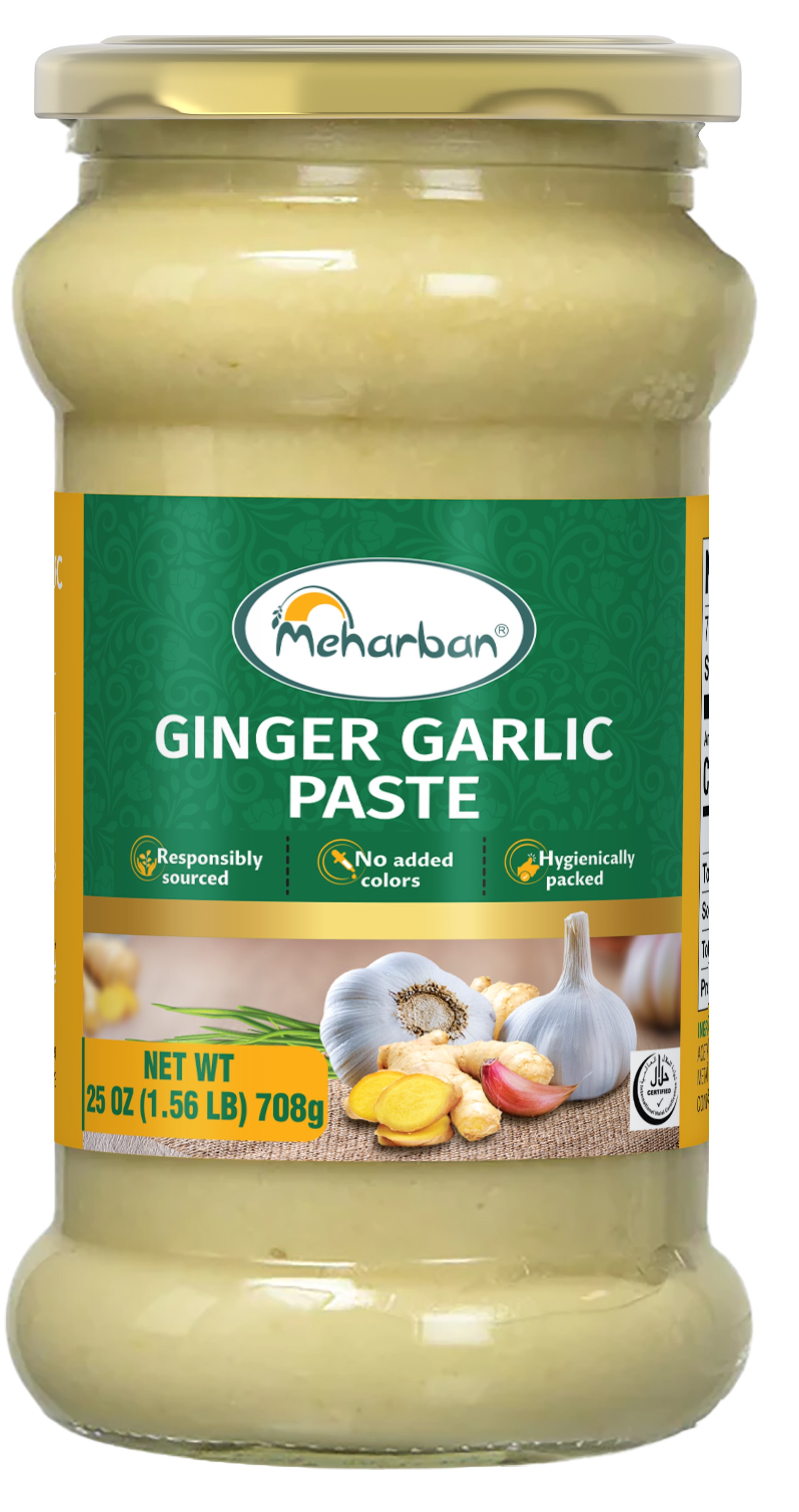 MEHARBAN GINGER GARLIC PASTE  708 GM