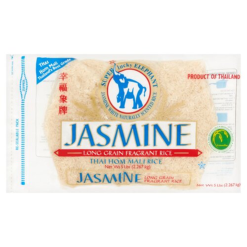 Super Lucky Elephant Jasmine Rice 5 LBS