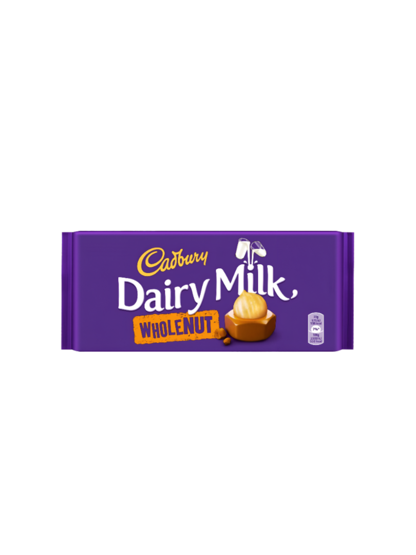 Cadbury Dairy Milk Wholenut 120 GM