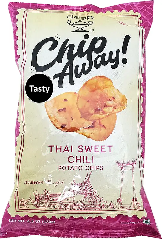 CHIP AWAY THAI SWEET CHILI POTATO CHIPS DEEP 130 GM