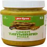 Priya Green Tamrind Pickle Without Garlic 300 GM