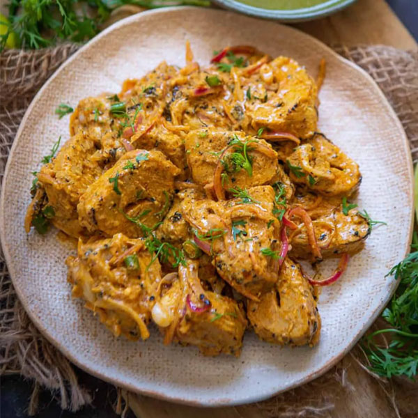 DELIGHTS SOYA TIKKA CHAAP 850 GM
