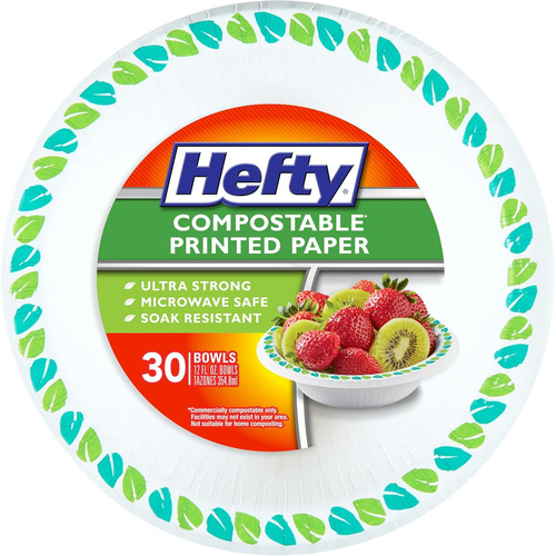 HEFTY COMPOST BOWLS 30 COUNT