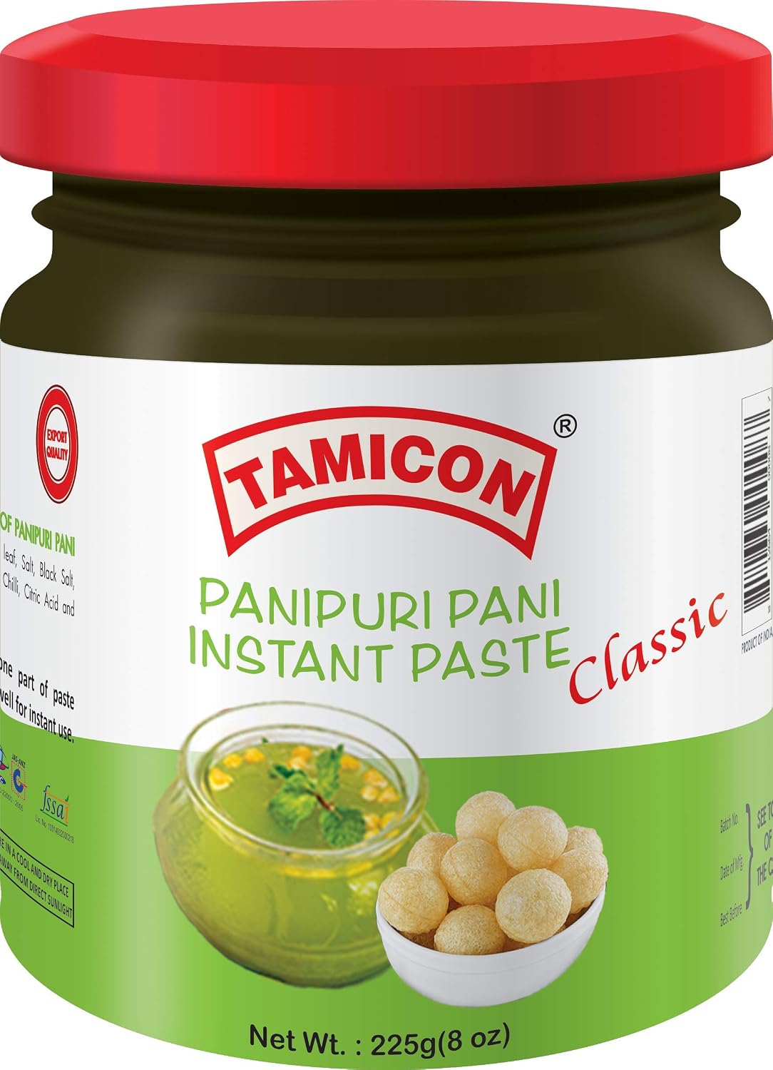 Tamicon Pani Puri Paste 225 GM
