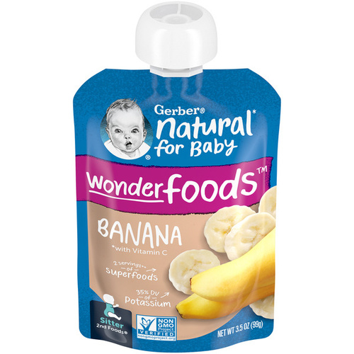 GERB POUCH BANANA 3 OZ
