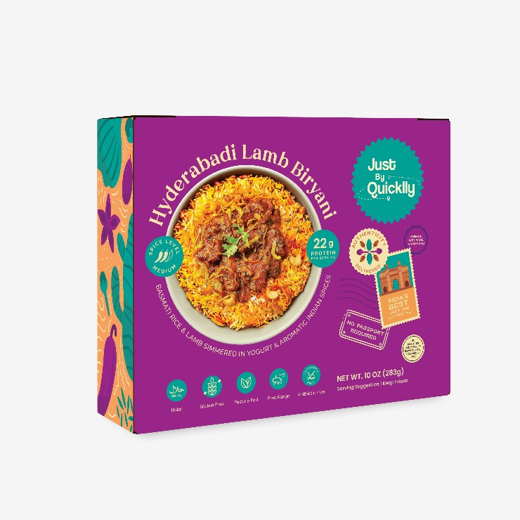 Just By Quicklly Hyderabadi Lamb Biryani 10 OZ