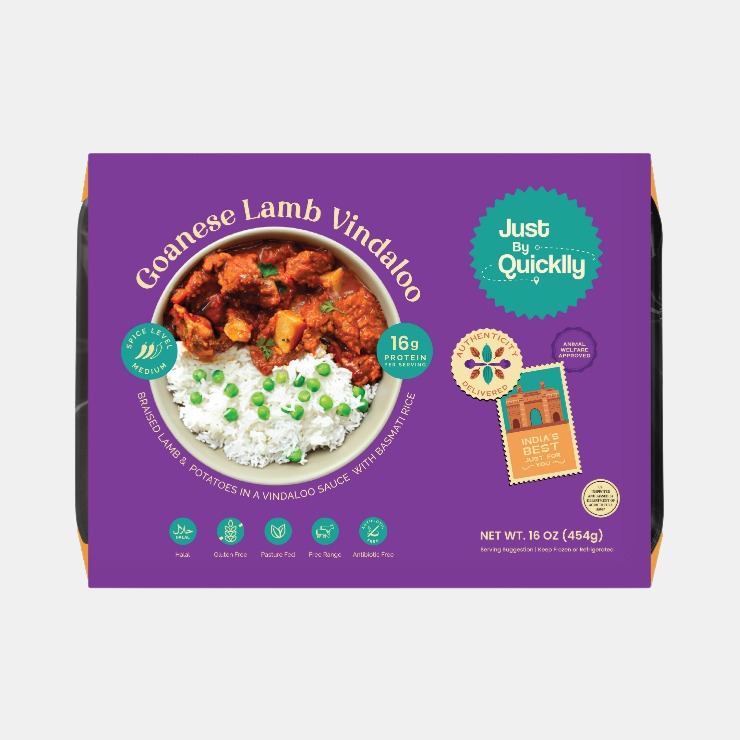 Just By Quicklly Lamb Vindaloo With Peas Pilaf 16 OZ