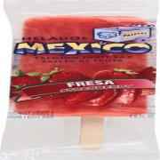 Helados Mexico Strawberry Premium Fruit Bar 4 OZ
