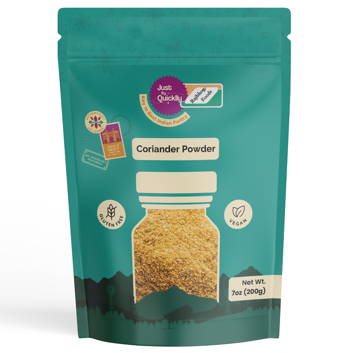 Just By Quicklly Coriander Powder 7 OZ