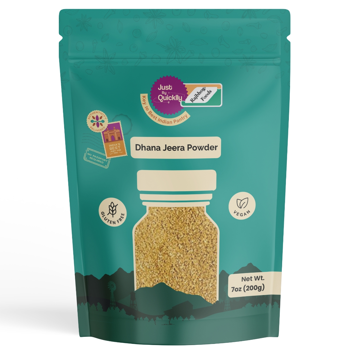 Just By Quicklly Dhana Jeera Powder 7 OZ