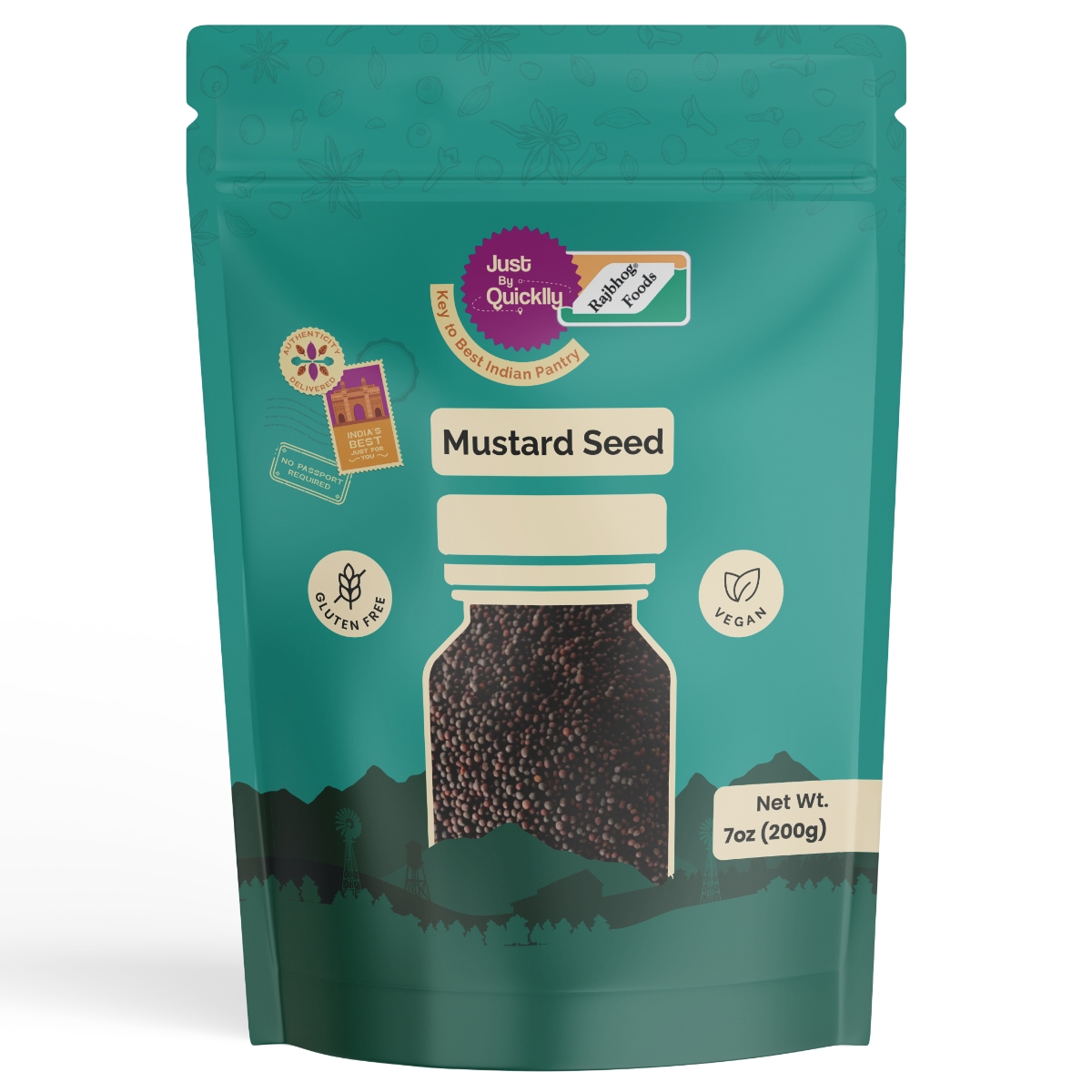 Just By Quicklly Mustard Seeds 7 OZ