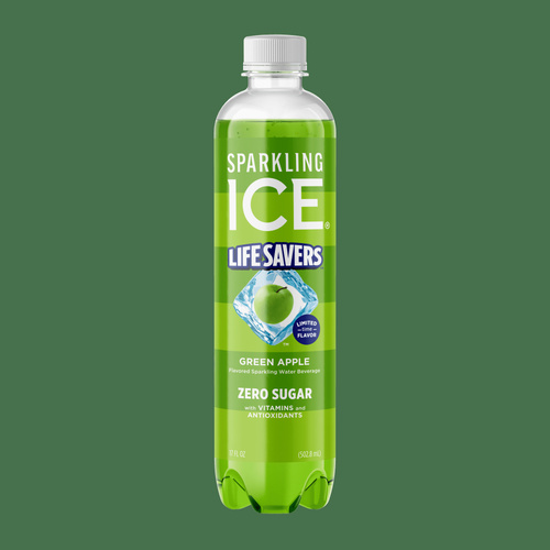 SPARKLING ICE LIFE SAVERS GREEN APPLE 17 FLOZ