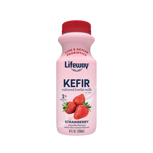 LIFEWAY KEFIR STRAW 8 OZ
