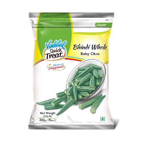 VADILAL BHINDI WHOLE 312 GM
