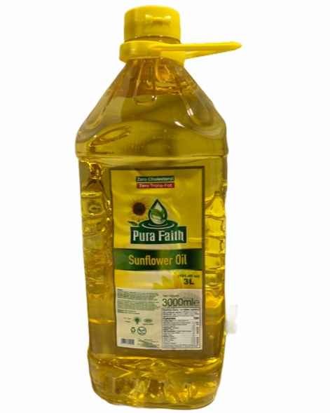 Pura Faith Sunflower Oil 3 LTR